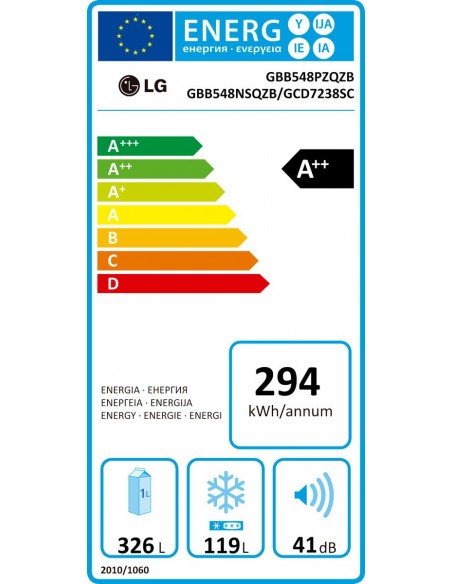 Combi LG GBB548PZQZB NoFrost Inox...