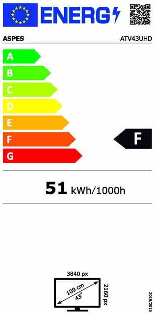 Etiqueta de Eficiencia Energética - ATV43UHD