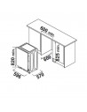 Lavadora Integrable - Candy CBW 48TWME-S, 8 Kg y 1400 RPM