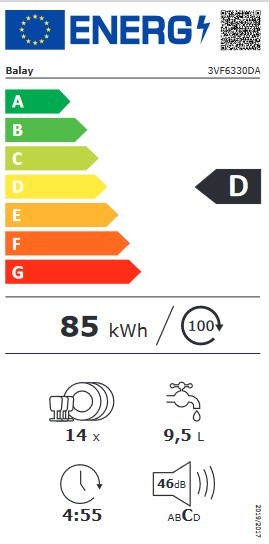 Etiqueta de Eficiencia Energética - 3VF6330DA