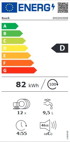 Etiqueta de Eficiencia Energética - SMS2HKI00E