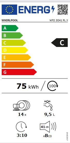 Etiqueta de Eficiencia Energética - WFO 3O41 PL X