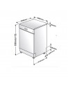 Lavavajillas Libre Instalación - Beko DVS05024X, 10 cubiertos, 45 cm, Eficiencia E, Inox