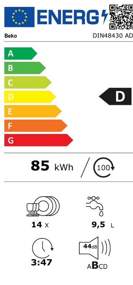 Etiqueta de Eficiencia Energética - DIN48430 AD