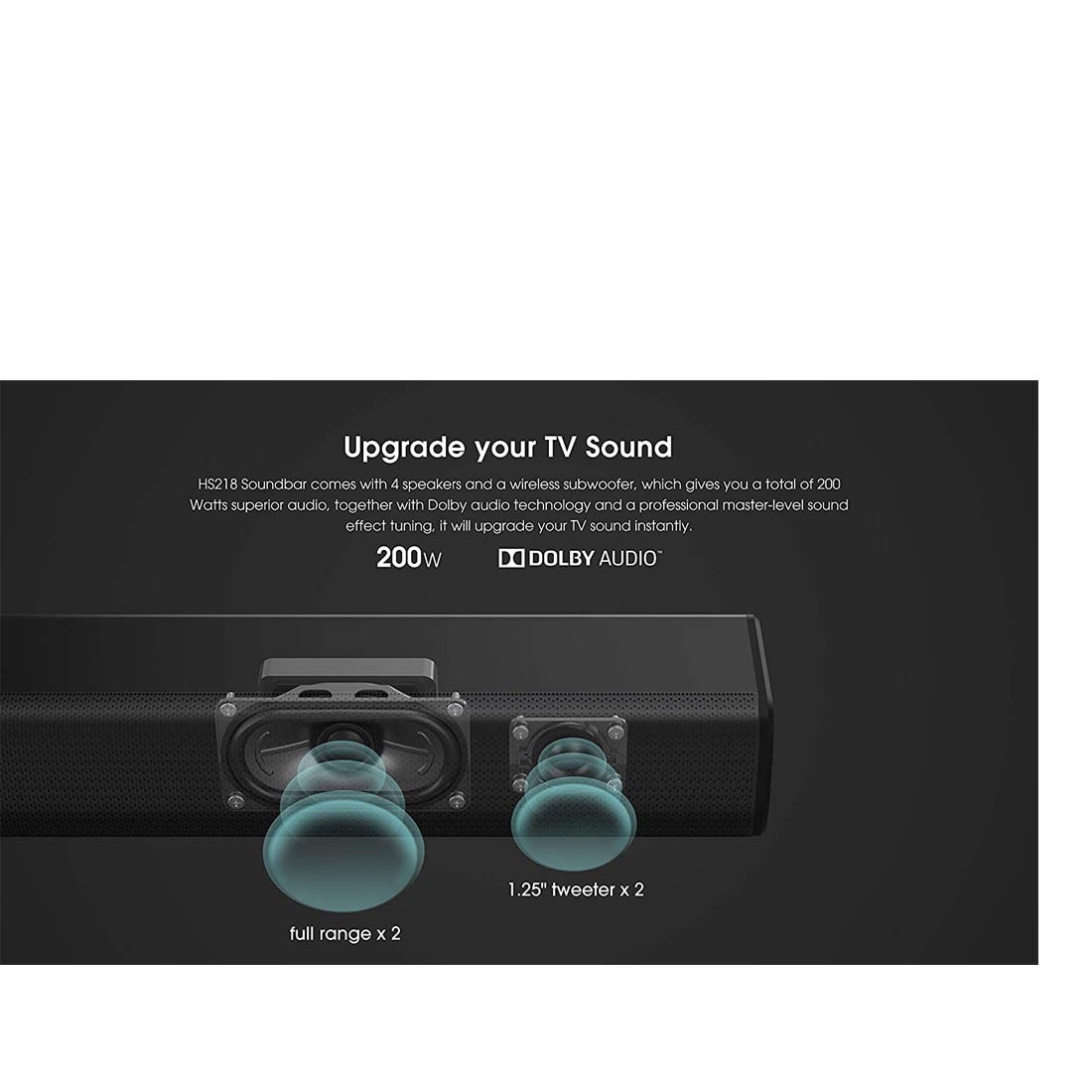 Escudero filtrar Encogimiento Barra de Sonido - Hisense HS218, 2.1 canales con Bluetooth, Subwoofer Inalámbrico Escudero filtrar Encogimiento Barra de Sonido - Hisense HS218, 2.1 canales con Bluetooth, Subwoofer Inalámbrico
