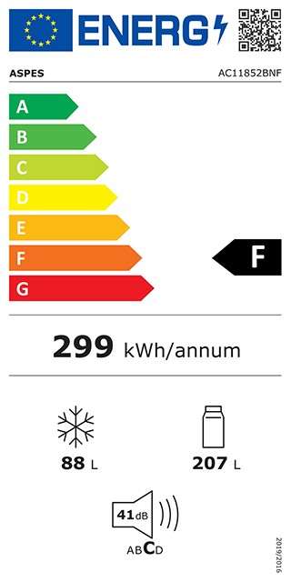 Etiqueta de Eficiencia Energética - AC11852BNFX