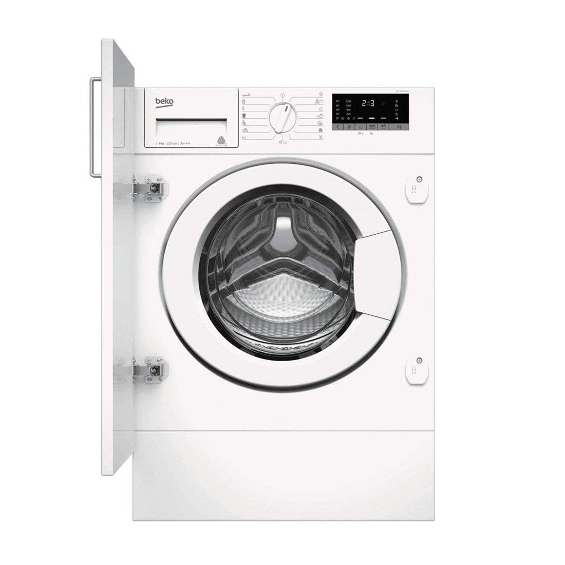 Lavadora Libre Instalación - Beko WRA 8615 XW, 8 kg, 1200 rpm, Blanco, Vapor