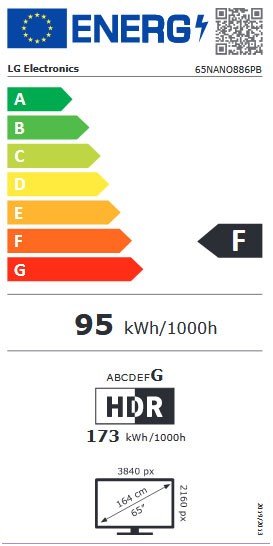 Etiqueta de Eficiencia Energética - 65NANO886PB