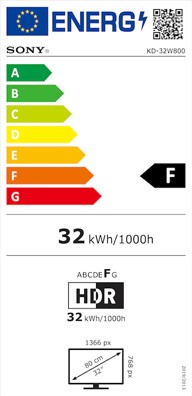 Etiqueta de Eficiencia Energética - KD32W800PAEP