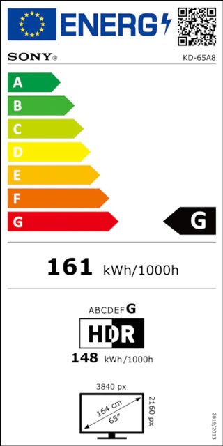 Etiqueta de Eficiencia Energética - KD65A8BAEP