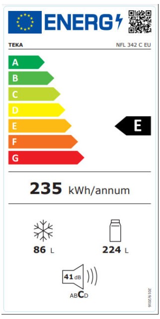 Etiqueta de Eficiencia Energética - 113420000