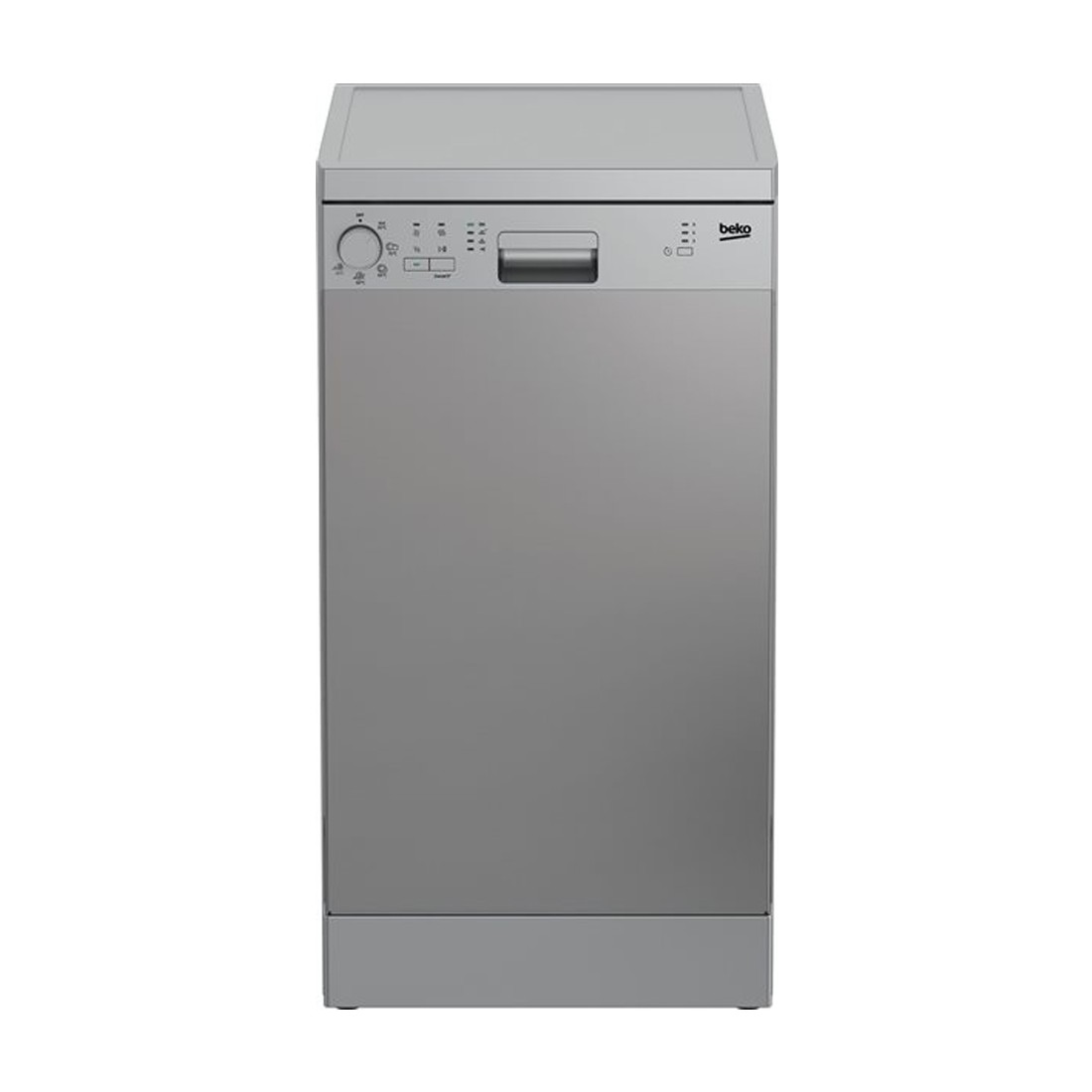 Lavavajillas Libre Instalación - Beko DFS05024X, 10 servicios, 49 dB