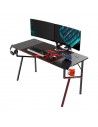 Mesa gaming - Eureka Ergonomic K47-B Kral Advanced, Negro