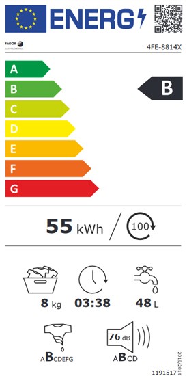Etiqueta de Eficiencia Energética - 4FE-8814X