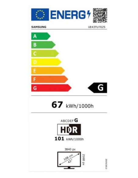 TV LED - Samsung UE43TU7025, 43...