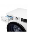 Lavadora Secadora Libre Instalación - LG F4DV5509SMW, 9/ 6 kg y 1400 RPM, Autodosificación, IA, 1400 RPM, Blanco