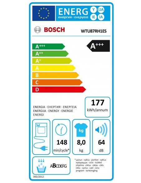 Secadora Condensación - Bosch...