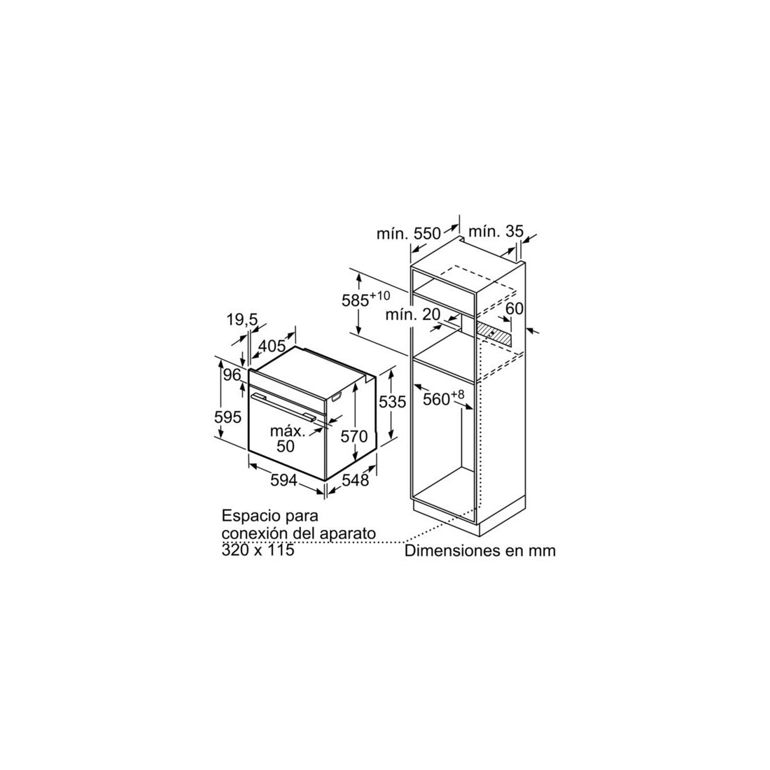 Horno Multifunción - Bosch HBA574BR00, Eficiencia A, Acero Inoxidable,  Abatible | Electrónica Vicente