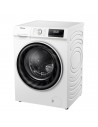 Lavadora Libre Instalación - Hisense WFQY801418VJM, 8 Kg y 1400 RPM, Vapor, Pure Jet, Blanco
