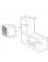 Horno Multifunción - Hisense BI61111AX, 77 litros, Inox