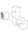 Horno Multifunción - Hisense BSA66226AX, 77 litros, Vapor, Air Fry, Inox
