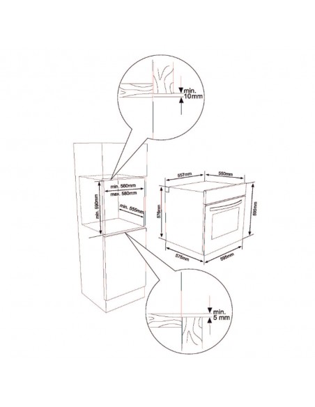 Horno Multifunción - Aspes  AHE1300X,... Horno Multifunción - Aspes  AHE1300X,...