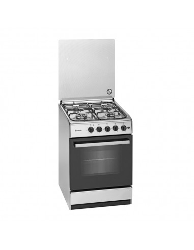 Cocina Gas - Meireles G540XNAT 92404DXVN, 60 cm, 4 fuegos, Acero Inoxidable  | Electrónica Vicente