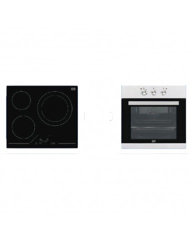 Conjunto Horno y Placa - New Pol NW3Z8PST, Inox, Vitrocerámica |  Electrónica Vicente