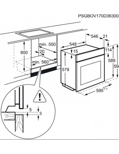 Horno Multifunción - AEG BPS331120M, Eficiencia A+, Acero Inoxidable,  Abatible, Pirólisis | Electrónica Vicente