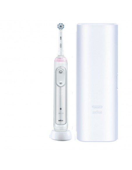 Cepillo de Dientes Eléctrico - Oral-B Smart Sensitive, Blanco, Estuche de  Regalo