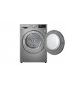 Secadora Condensación - LG RC90V9EV2Q, Bomba de Calor, Acero Inoxidable, 9 kg