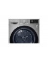 Secadora Condensación - LG RC90V9EV2Q, Bomba de Calor, Acero Inoxidable, 9 kg