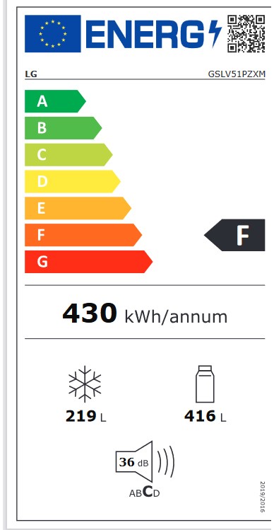 Etiqueta de Eficiencia Energética - GSLV51PZXM