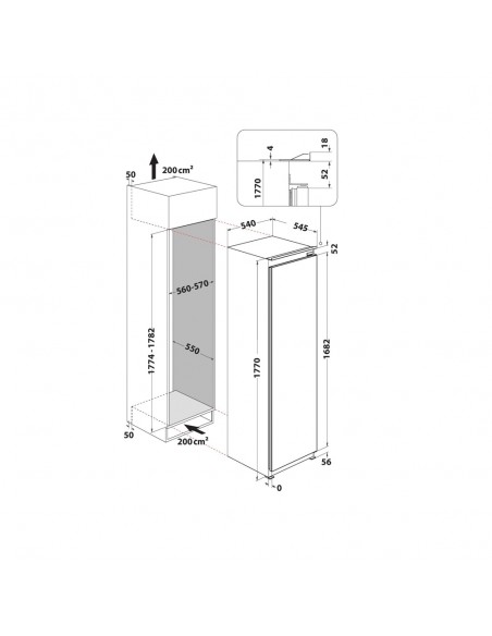 Congelador Integrable - Whirlpool AFB...