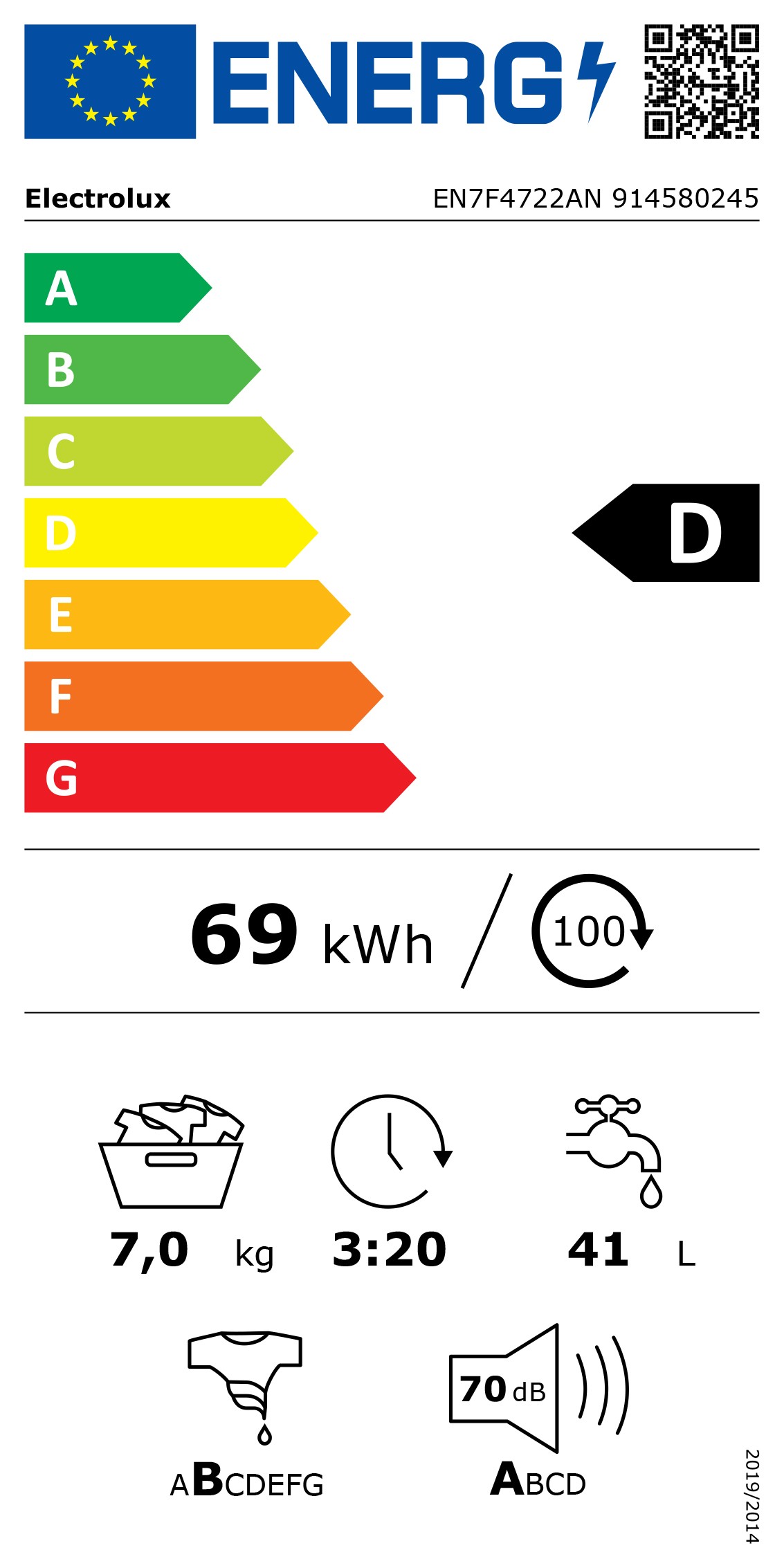 Etiqueta de Eficiencia Energética - 914580245