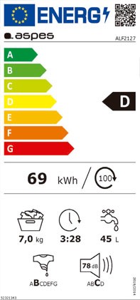 Etiqueta de Eficiencia Energética - ALF2127