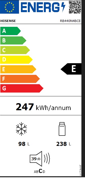 Etiqueta de Eficiencia Energética - RB440N4BCE