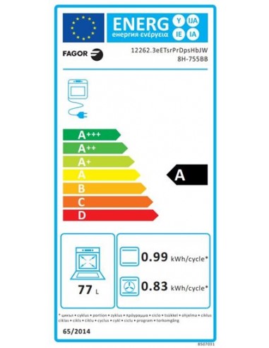 Horno Multifunción - Fagor 8H-755BB, Eficiencia A, Blanco, Abatible,  Pirólisis | Electrónica Vicente