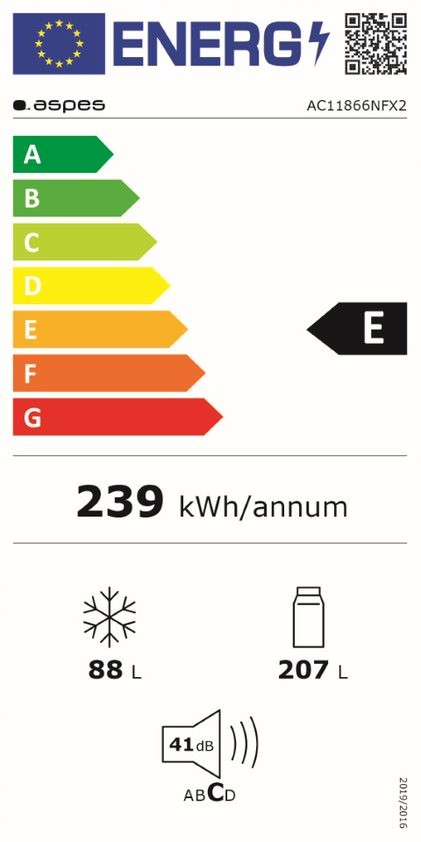 Etiqueta de Eficiencia Energética - AC11866NFX2