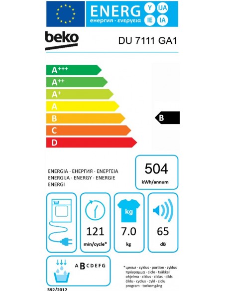 Secadora Condensación - Beko DU 7111...