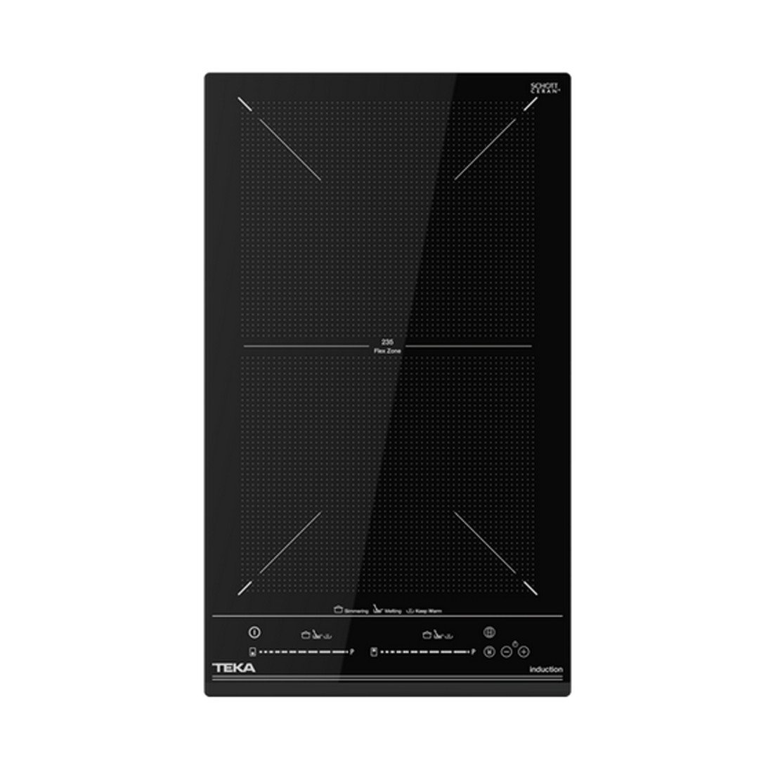 barro Mareo sección Placa Modular Inducción - Teka IZF 32400 MSP , 2 zonas de cocción, Flex, 30  cm, Negro
