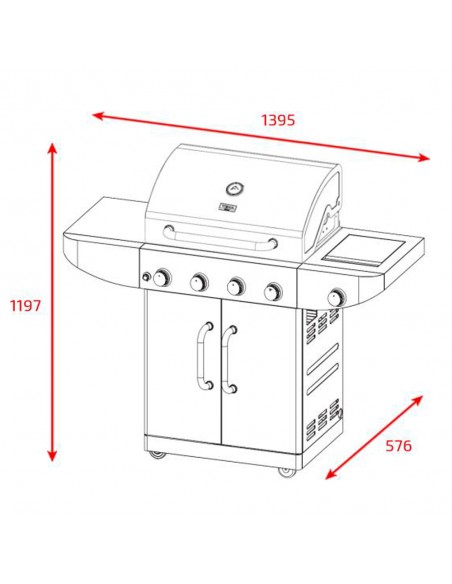 Barbacoa Gas - Teka Cooker T-BBQ 4100...