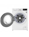 Lavadora Libre Instalación - LG F4WV509SMAW, 9 Kg y 1400 RPM, Vapor, Wifi, IA, Blanco