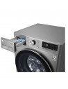 Lavadora Libre Instalación - LG F4WV7009S2S, 9 Kg y 1400 RPM, Vapor, Wifi, IA, Inox