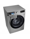 Lavadora Libre Instalación - LG F4WV7009S2S, 9 Kg y 1400 RPM, Vapor, Wifi, IA, Inox