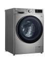 Lavadora Libre Instalación - LG F4WV7009S2S, 9 Kg y 1400 RPM, Vapor, Wifi, IA, Inox