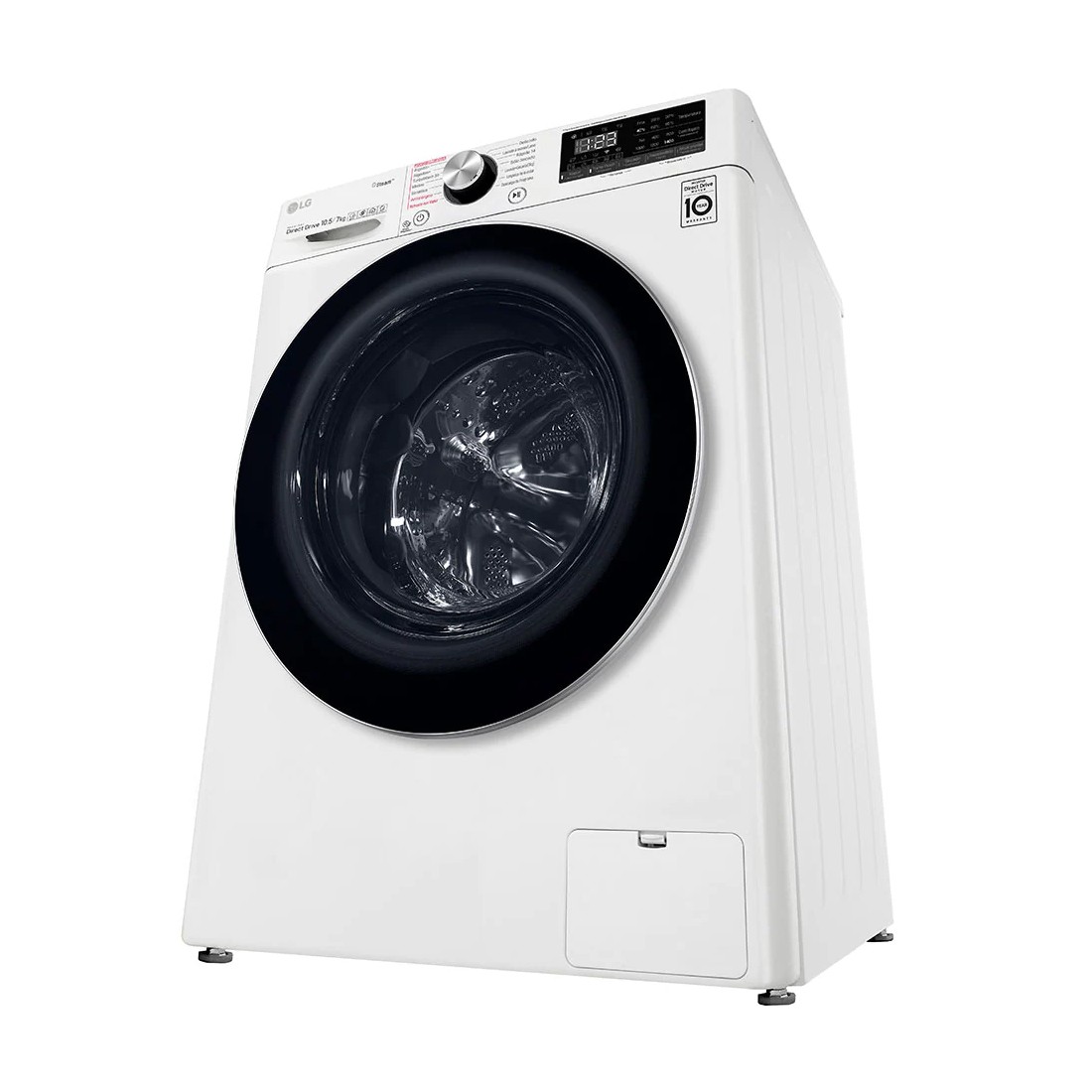  LG F4DV5010SMW - Lavadora Secadora con Carga Frontal, Capacidad  de 10,5/7kg, 1400 RPM, Lavadora Secadora LG con Inteligencia : Todo lo demás