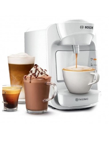 Cafetera Cápsulas - Bosch TAS3104 Tassimo Suny, 1300 W, 0.7 litros, T  DISCS, Blanca | Electrónica Vicente