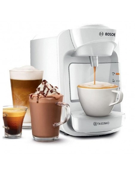 Cafetera Cápsulas - Bosch TAS3104 Tassimo Suny, 1300 W, 0.7 litros, T  DISCS, Blanca | Electrónica Vicente