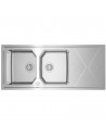 Fregadero - Teka Brooklyn 80 M-XP 2C 1E, 80 cm, Reversible, Inox